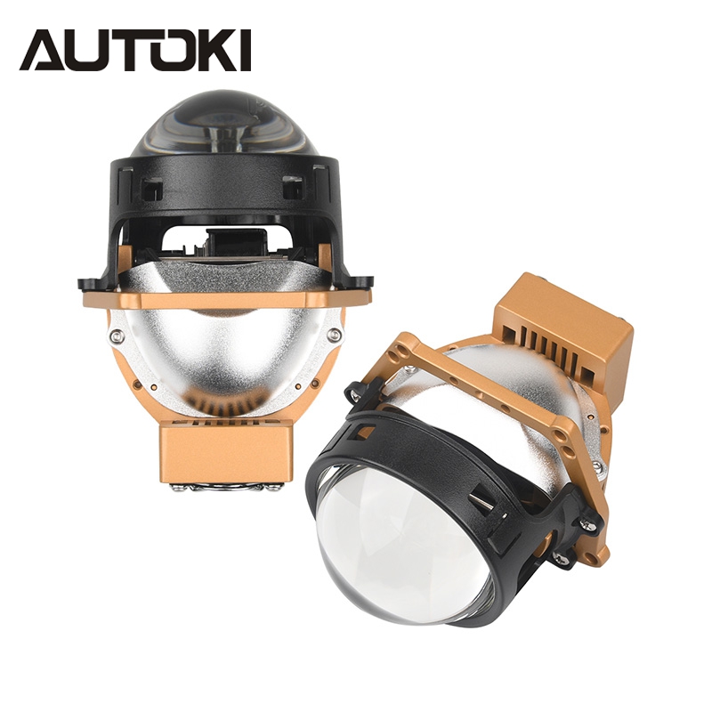 AUTOKI 2026 Новая высококачественная фара 6000K + 4300K ​​BI-LED, линза проектора