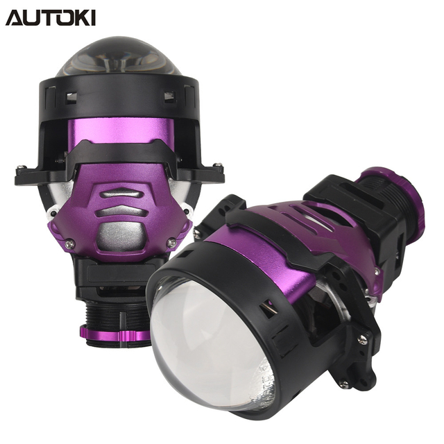 AUTOKI P10 3,0-дюймовый BI-LED проектор высокой мощности, высокое качество, 85 Вт, двойная отражающая чаша