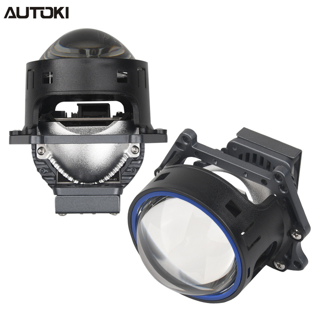 AUTOKI 3,0-дюймовый T4-B BI-LED объектив проектора, высокое качество, высокая мощность 
