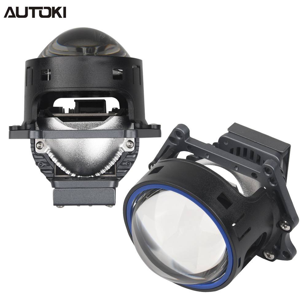 AUTOKI 3,0-дюймовый T4-B BI-LED объектив проектора, высокое качество, высокая мощность 