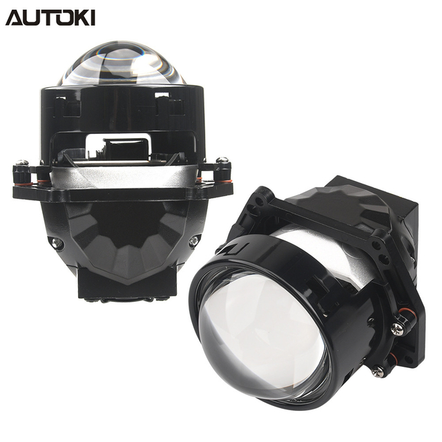 AUTOKI BI-LED :B4 Двойная светоотражающая чаша 65 Вт Модернизированная фара BI LED Объектив проектора