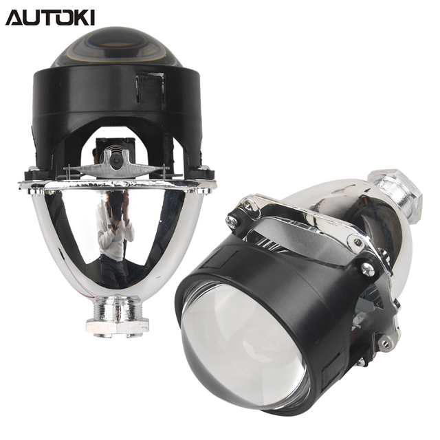 AUTOKI 2,5-дюймовый мини-объектив H1 8,0 BI XENON для проектора 