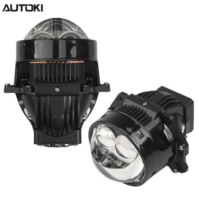 AUTOKI P9 Dual Direct Laser BI-LED проектор, высокая мощность 85 Вт