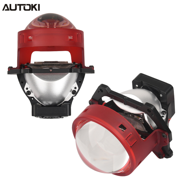 AUTOKI P9 3,0 дюйма, 75 Вт, двойная чаша, BI-LED проектор, 12 светодиодных чипов + 1