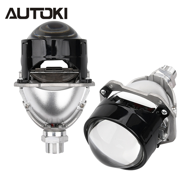 Объектив для проектора AUTOKI M1 2,5 дюйма, 35–42 Вт, двухсветодиодный