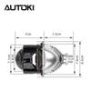 Объектив для проектора AUTOKI M1 2,5 дюйма, 35–42 Вт, двухсветодиодный