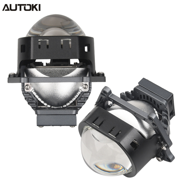 AUTOKI 3,0-дюймовый T4S квадратный BI-LED объектив проектора, высокое качество, высокая мощность 