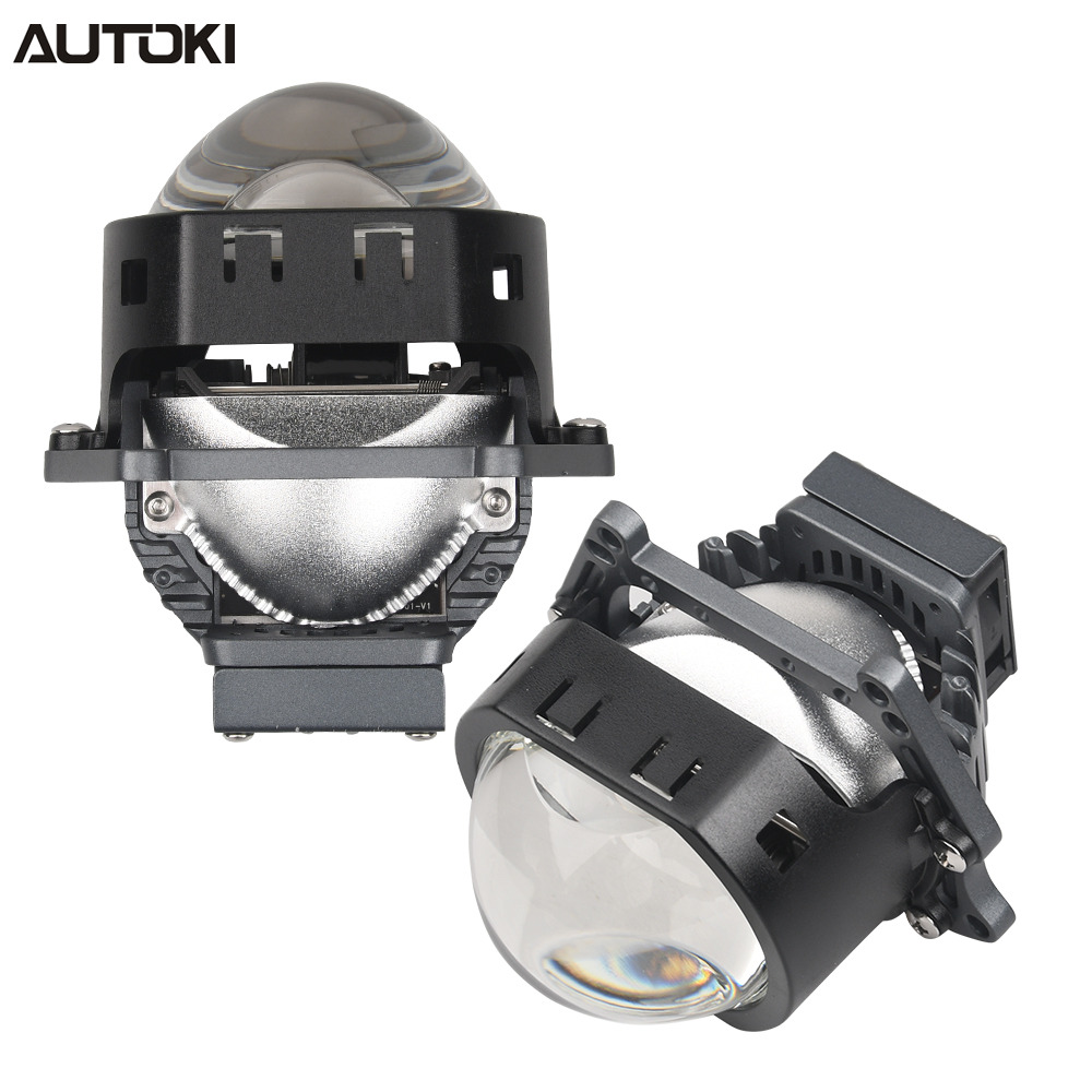 AUTOKI 3,0-дюймовый T4S квадратный BI-LED объектив проектора, высокое качество, высокая мощность 