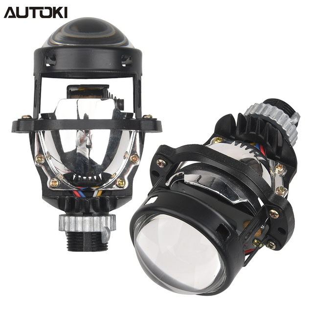 AUTOKI 2,0-дюймовый Micro Mini H1 BI LED ФАРА ДЛЯ ПРОЕКТОРА